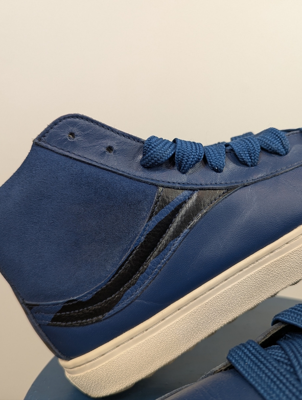Coach NASA Space Collection Coach G1386 High Tops Retro Sneakers Blue Mens 8.5 - Picture 7 of 16